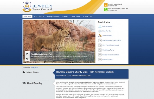Bewdley Town Council website is launched today!