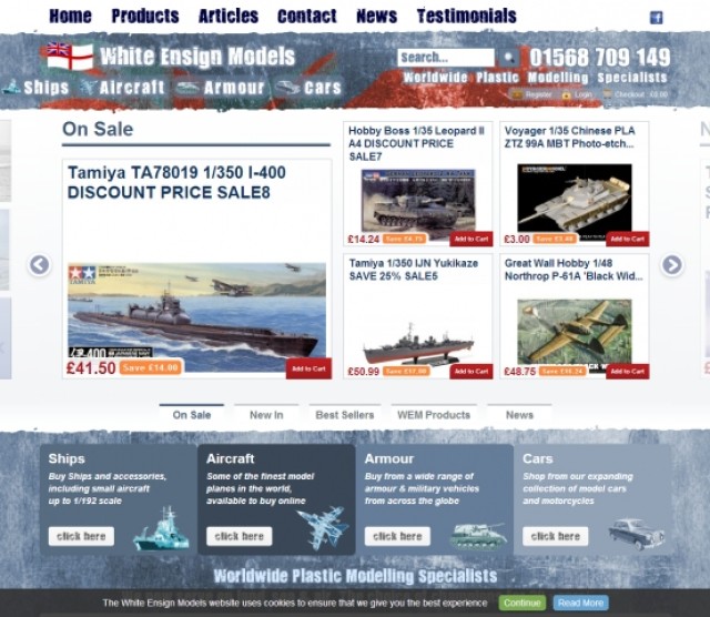 A more commerce driven homepage